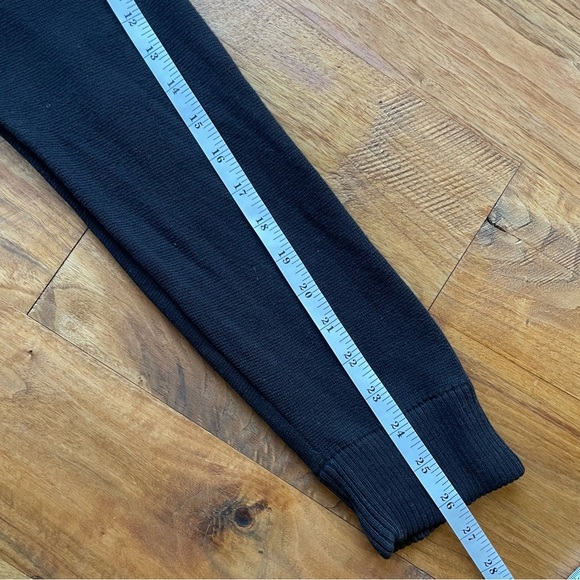 Tre Vero Men's Black Leather Sweater Jacket Button Front Stand Collar size L - Picture 12 of 14